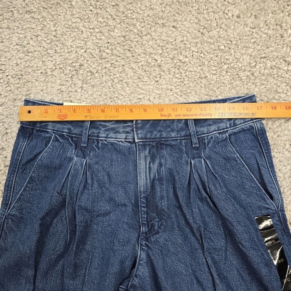 Banana Republic Jeans Womens 31 Blue High Rise Wide Leg Pleated Denim NWT - Picture 10 of 15